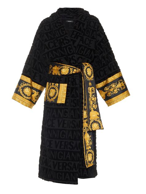 how much are the versace robes|versace black and gold robe.